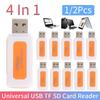 10/20 шт. 4-в-1 Мини USB 2.0 Картридер Адаптер для карт памяти Картридер для TF SD MS M2 Аксессуары для ПК Ноутбука