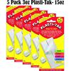 15oz Plasti-Tak The Original Re-ble Adhesive Putty- The Duct Tape of Tak Never Dries Out, Hundreds of Uses! (5 x 3oz Pack)
