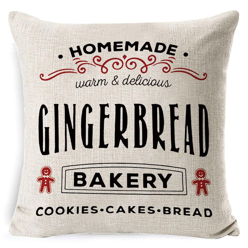 Christmas Pillow Case Christmas Light Luxury High-end Pillow Family Bed Pillow Case Home Cushion Bed Pillow