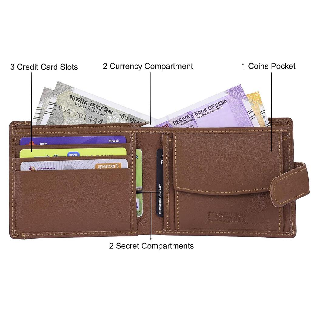 Мужской кожаный кошелек URBAN FOREST Oswald Redwood