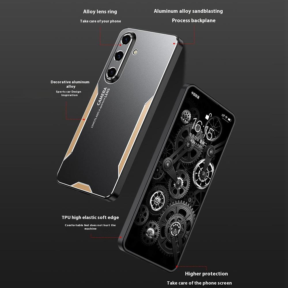 Для Samsung Galaxy A56 5G Чехол для телефона Алюминиевый сплав ТПУ ПК Задняя крышка