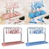 Acrylic Earring Holder Rack With Mini Hangers Jewelry Display Stand Ear Studs Organizer Tabletop Storage For Women Girl