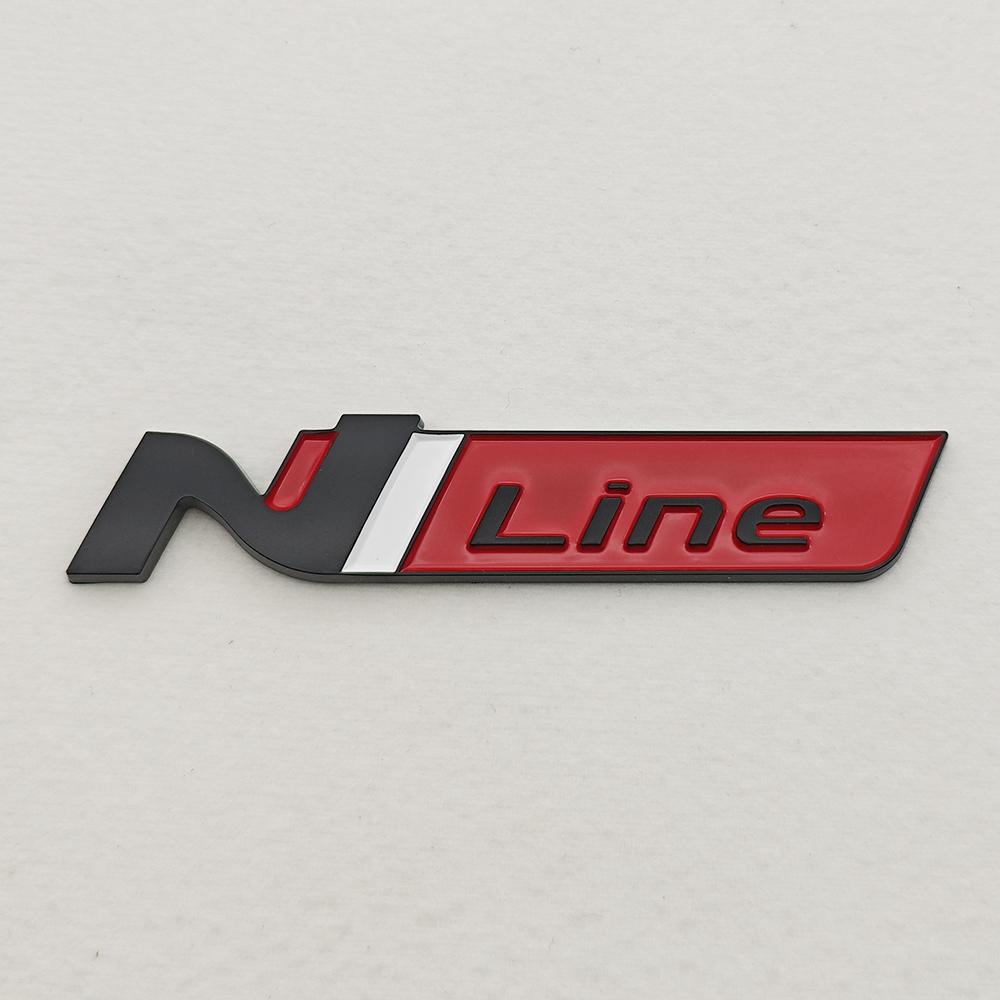CMQW3 Авто Стайлинг Логотип Эмблема N Line 3D ABS Значок Наклейка на Багажник Аксессуары Для Hyundai Nline i30 Kona Tucson Sonata Elantra Veloster