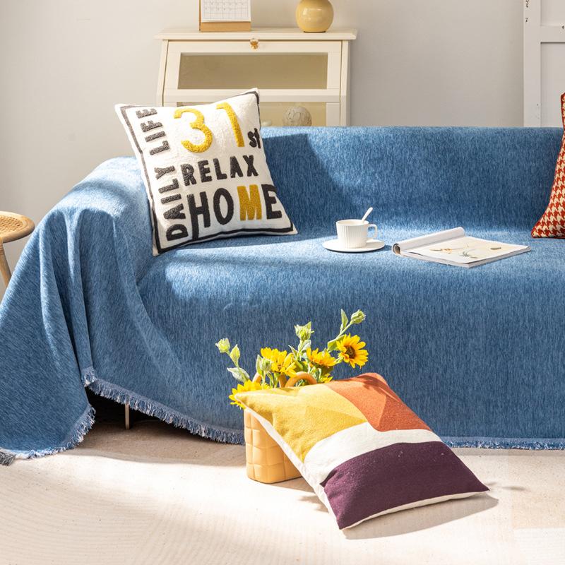 Ленивый тканевый чехол для дивана, чехол из хлопка, универсальная ткань для чехлов в скандинавском стиле, чехол для диванной подушки, одеяло, полотенце, одеяло, универсальное на четыре сезона
