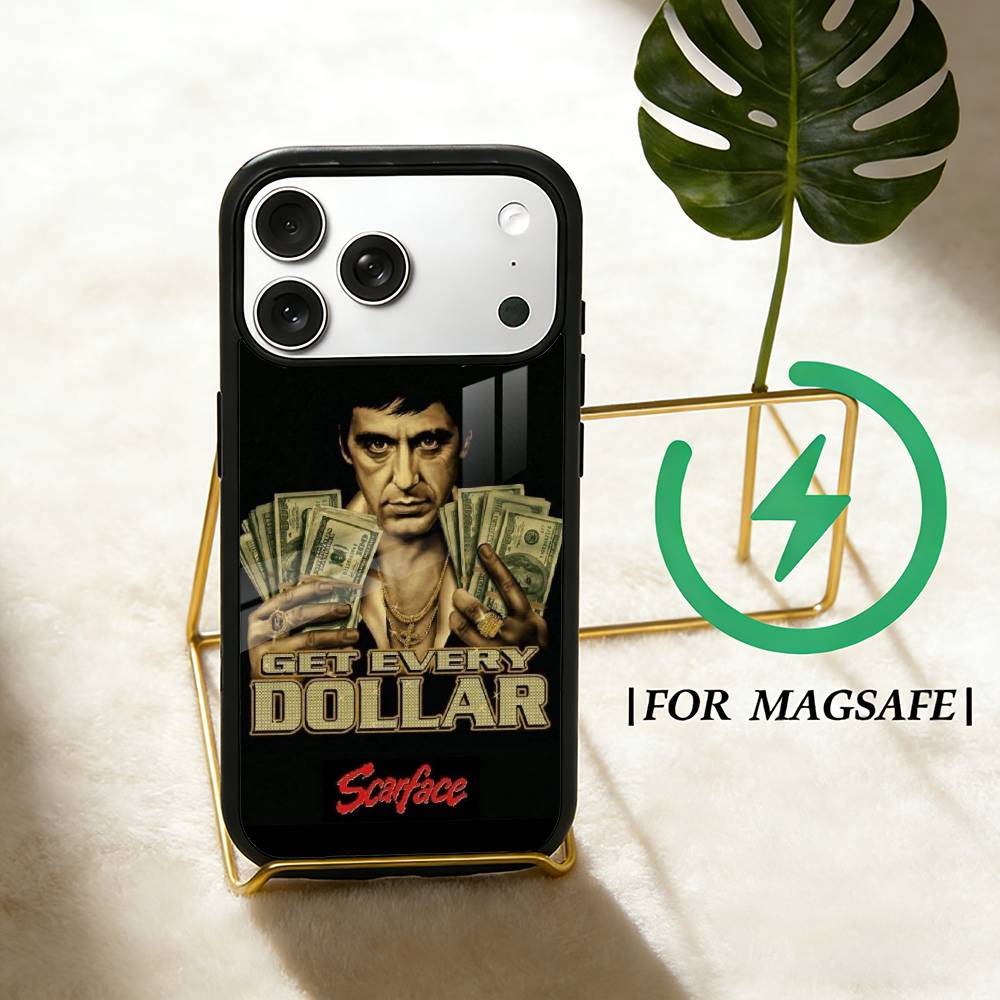 Classic Movie Scarface Phone Case For iPhone 17,16,15,14,13,12,Plus,Pro,Max for Magsafe Magnetic Wireless Charging