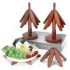 3 шт. Деревянные подставки для горячих блюд Креативный набор подставок в форме дерева