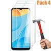 Tempered Glass - E.F.CONNECTION - OPPO A15 - Pack of 4 - Scratch-resistant - 9H Hardness