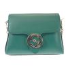 607720 Сумка через плечо зеленая телячья кожа Женская