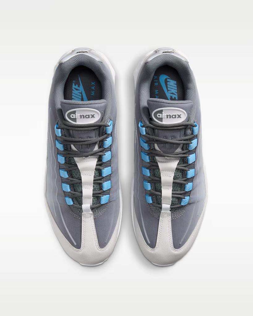 IH7853-003 Nike Air Max 95 Big Bubble Tech "Smoke Grey/Football Blue" (Men's)