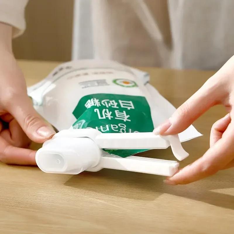 2 шт. зажимы для пищевых пакетов, с зажимами для запечатывания крышки, зажимы для закусок из сухого молока, зажимы для пакетов для еды на кухне, влагостойкие зажимы для молочных чипсов