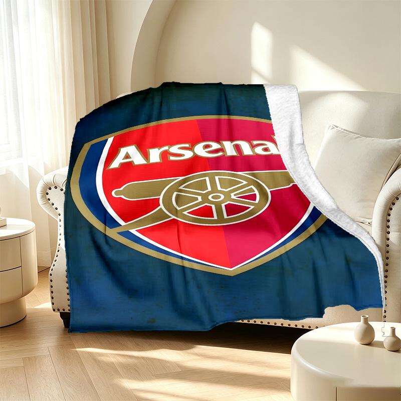 football team F.C Pattern Blanket for Home Decoration, Bed, Sofa, Car Travel, Camping, Suitable for All Seasons, Birthday Christmas Gift