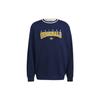 Originals Script Crew Sweatshirt With Flocked Print Men Tops Navy HF9224