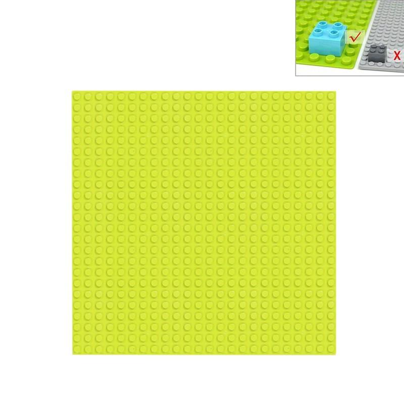 Большая базовая пластина для строительных блоков 24x24 точки, Базовая пластина-аксессуар для DIY настенной сцены, Совместима со всеми классическими брендами игрушек-кирпичиков