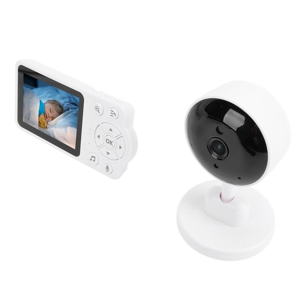 Комнатная камера безопасности Обнаружение звука дыхания младенца 2,8-дюймовый ЖК-дисплей Двусторонняя связь Камера для домашних животных для дома