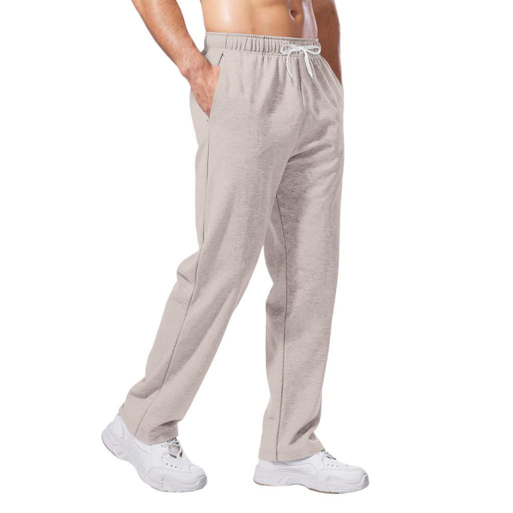Men's Relaxed-Fit Casual Sweatpants With Stretch Waistband And Drawstring Yoga Pants
