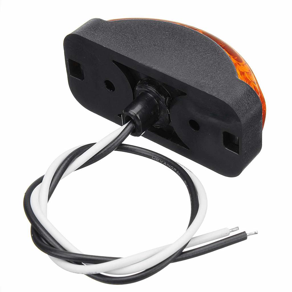 4x 12V-30V 2 SMD светодиода для автомобиля, грузовика, прицепа, боковой габаритный фонарь, мигалка, янтарный индикатор, светодиодные фонари, аксессуары DC12-30v