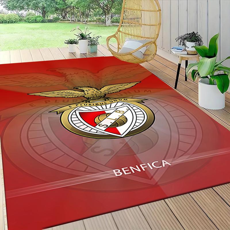 1Pc Benfica Football Crest Carpet Rug Customizable Soft Washable Antislip Home Living Room Sofa Mats Personalized Rug 0917220