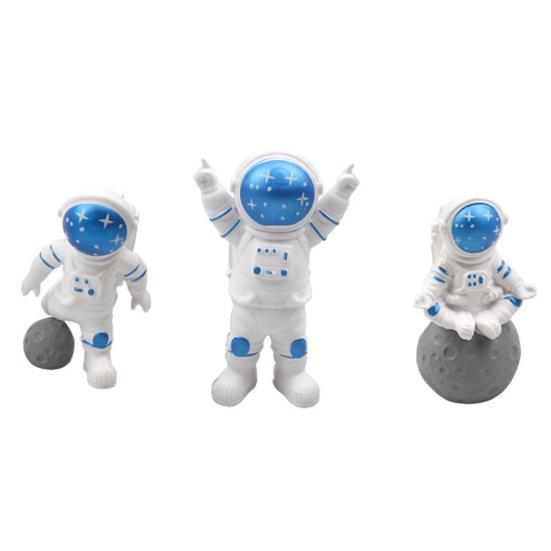 3 шт. практичные долговечные самодельные мини-торты на день рождения в виде астронавтов, украшения для вечеринок