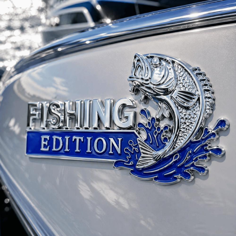 Fishing Edition Car Fishing Edition Sticker UV Resistant Fishing Edition 3D Sticker Sedan