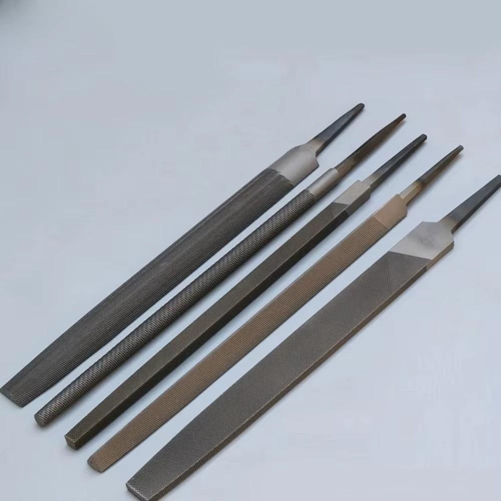 5Pcs Flat/Round/Half Round/Triangle/Square Woodworking Steel Rasp 6 Inch File Flat For Metalworking