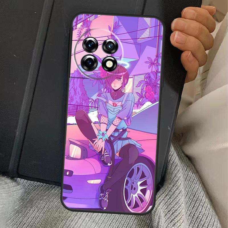 Чехол JDM Vaporwave Glitch Аниме для OnePlus 15 13 12 11 13R 13T 10T 10R 12R OnePlus Nord 5 CE 2 3 4 Lite N20 N30