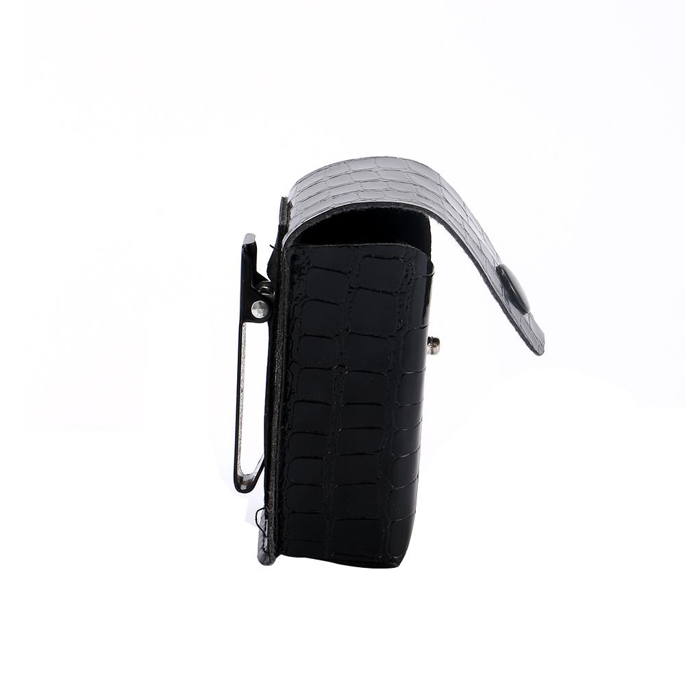 Snap Box Faux Leather Clipped on Belt Spectacle Case Eyeglasses Case Glasses Box Eyewear Case