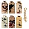 12pcs Vintage Halloween Packing Tags DIY Pendant Tag Halloween Paper Hanging Tag  Home