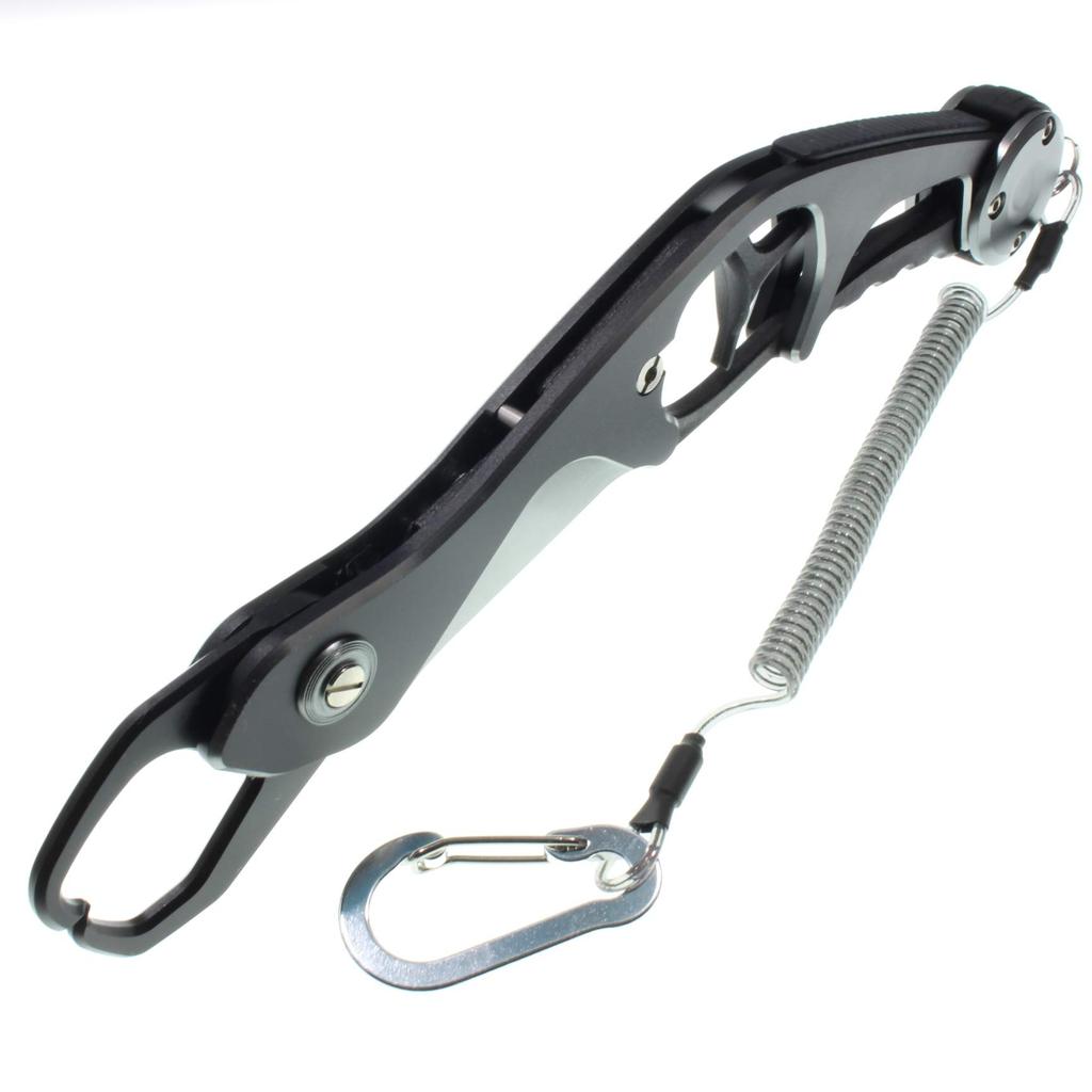 1091 Fish Aluminum Fish Fish Catcher (Iregui) Grip, Ultra-Lightweight Grabber, (Silver/Black)