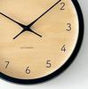 KATOMOKU Muku Clock Black Wall Sweep Diameter 7, Dial, km-83BKRC Clock, Movement, 30.0cm (Radio-Controlled Clock)