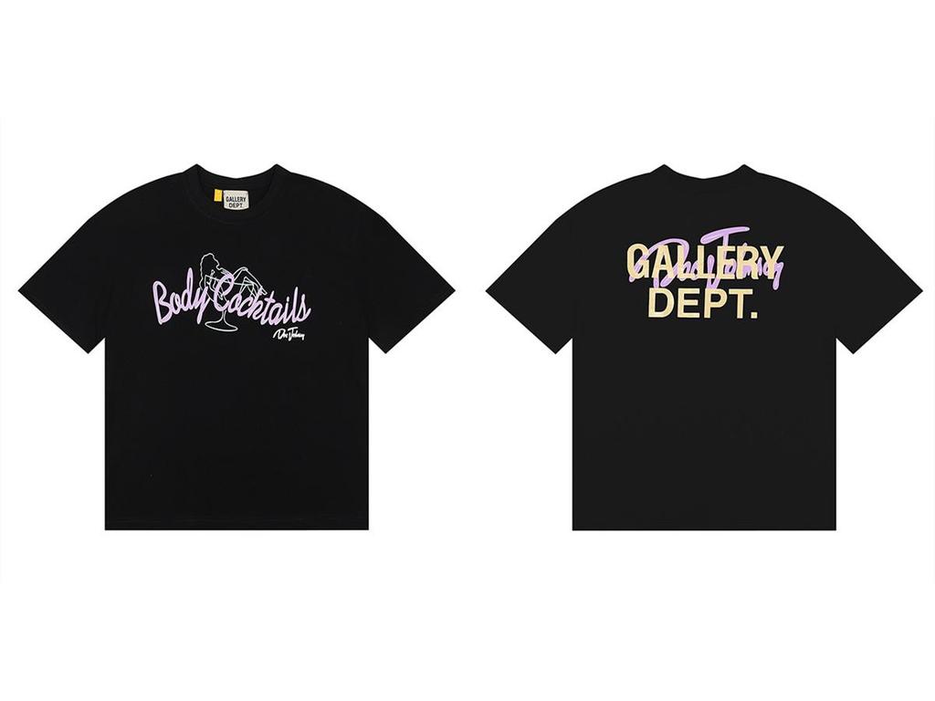 GALLERY DEPT American Tide Tie-Dye Graffiti Short-Sleeve T-Shirt