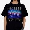 Рок-группа Imagine Dragons Винтажная футболка Мужская и женская Летняя хлопковая одежда Повседневная мода Футболка с коротким рукавом Стритвир
