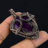Purple Flash Labradorite Jewelry,  999 Copper Wire Wrapped Pendant Handmade Gemstone Jewelry, Gifts For Wife Brand New Pendant