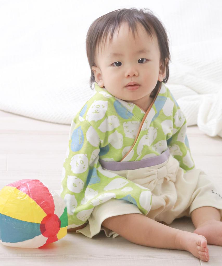 Комбинезон Sumikkogurashi Hakama Romper Hakama Boys Baby Green [KYOETSU] (70, 13. (Сумиккогураши))