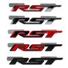 3D металлический логотип RST задний багажник передняя решетка эмблема значок автомобильные наклейки для Suburban Silverado Tahoe RST наклейка аксессуары