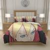 N-Naruto U-Uzumaki N-Naruto Anime Quilt Cover Set Bedding Lightweight Microfiber Boys Girls Room Decor Single Double Queen King, EU US UK AU DE Sizes