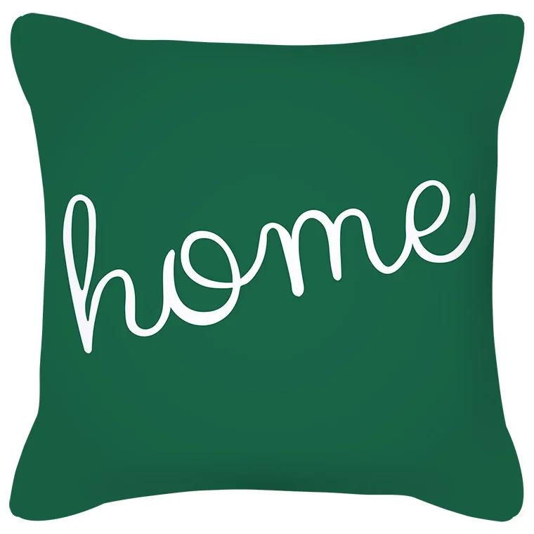 Чехол для подушки с геометрическим узором, сине-серая подушка, обитый диван, домашний декор