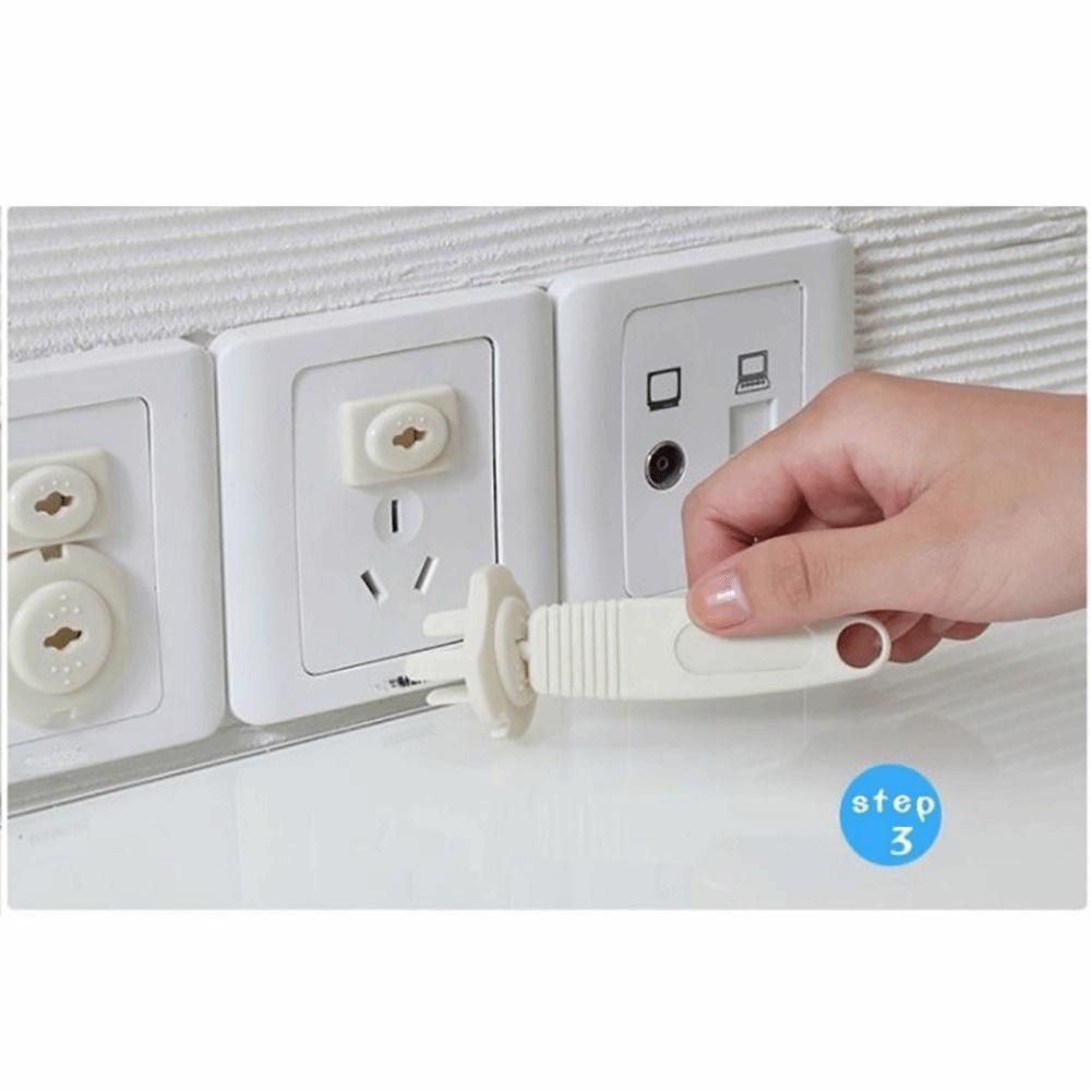 1 Set Safety Lock Socket Protective Cover Child-Friendly Power Supply Cover Electrical Safety
