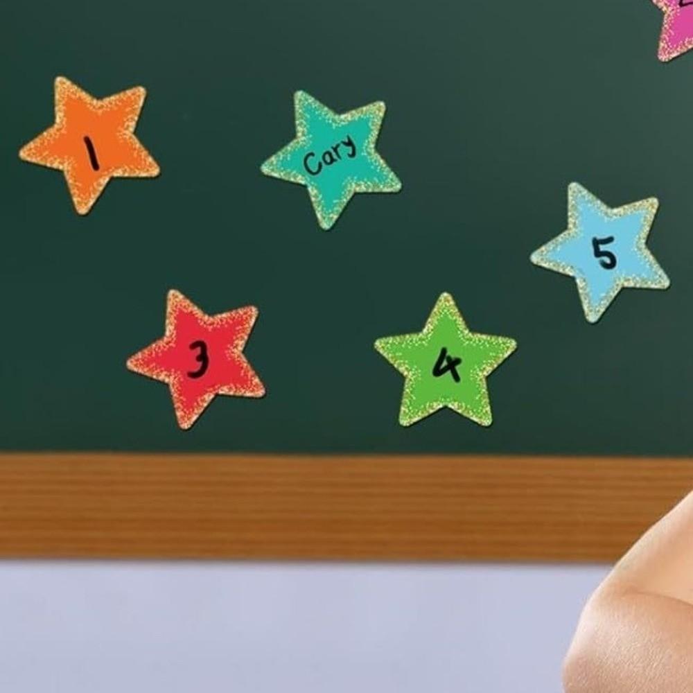 108pcs Cutouts Pentagram Decorative Border DIY Craft Billboard Decoration Poster Decoration