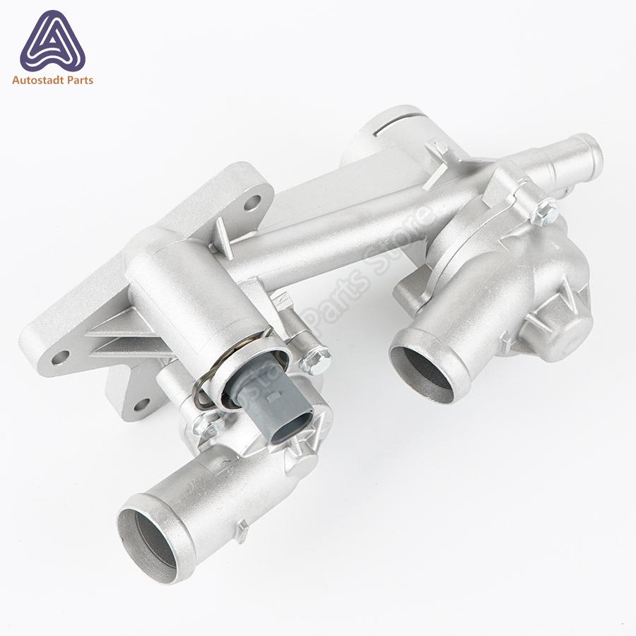 Aluminium Alloy Thermostat Cooling Housing Assembly 0 121 111 P 0121111 For Volkswagen EOS Golf Jetta Passat Touran