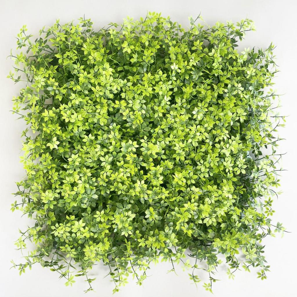 50×50cm Artificial Green Plant Wall - Plastic Vertical Garden, Fake Flower Wall, Synthetic Turf Background