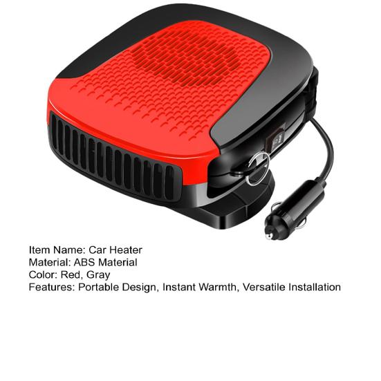 Car Heater Fan Defroster 12V Portable Windshield Defogger Fast Heating with Igniter