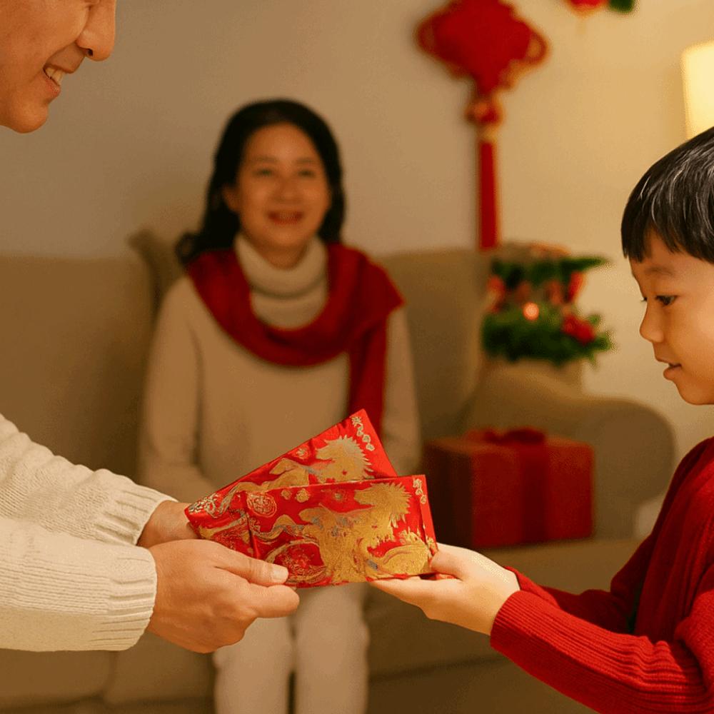 6Pcs/Set Traditional 2026 New Year Red Envelope Paper Spring Festival Envelope  Spring Festival