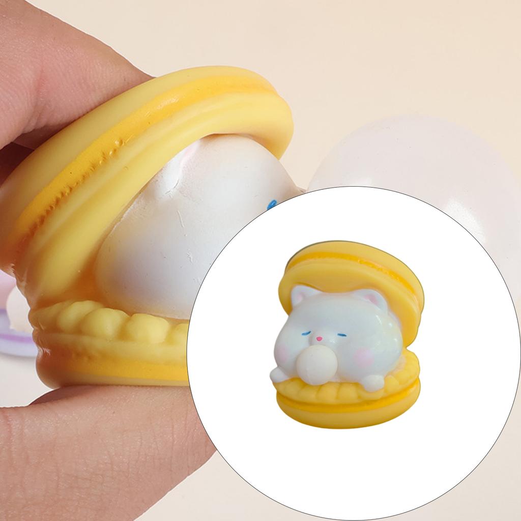 Мультяшный макарон, пузырьковый гамбургер, игрушка-сквиши для снятия стресса, сенсорный фиджет, украшение для офисного стола, подарок