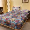 1 Bohemian Patterned Frosted Bedsheet, Bedroom Printed Bedspread, Bedding (Excluding Pillowcases)