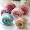 10Yards/Roll Chiffon Silk Ribbon Organza Satin For DIY Craft Gift Wrapping Decoration Wedding Bouquets Wreath Sewing Supplies