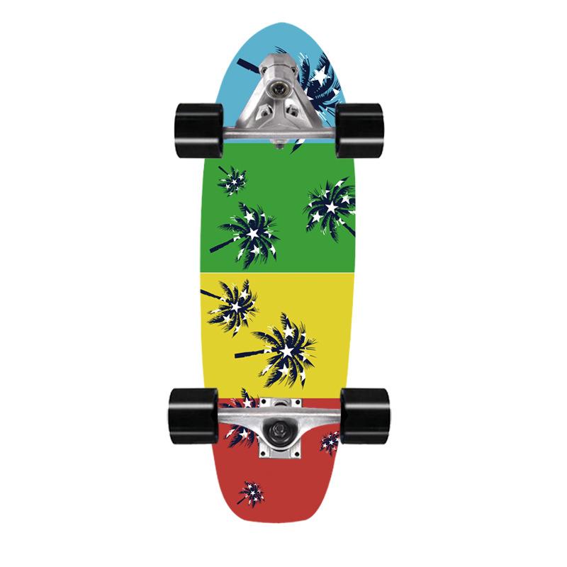 Скейтборд для сёрфинга на суше, мост, клен, имитация сёрфинга, лыжная тренировочная доска 76 см, сёрф-скейт на суше, доска для сёрфинга на суше