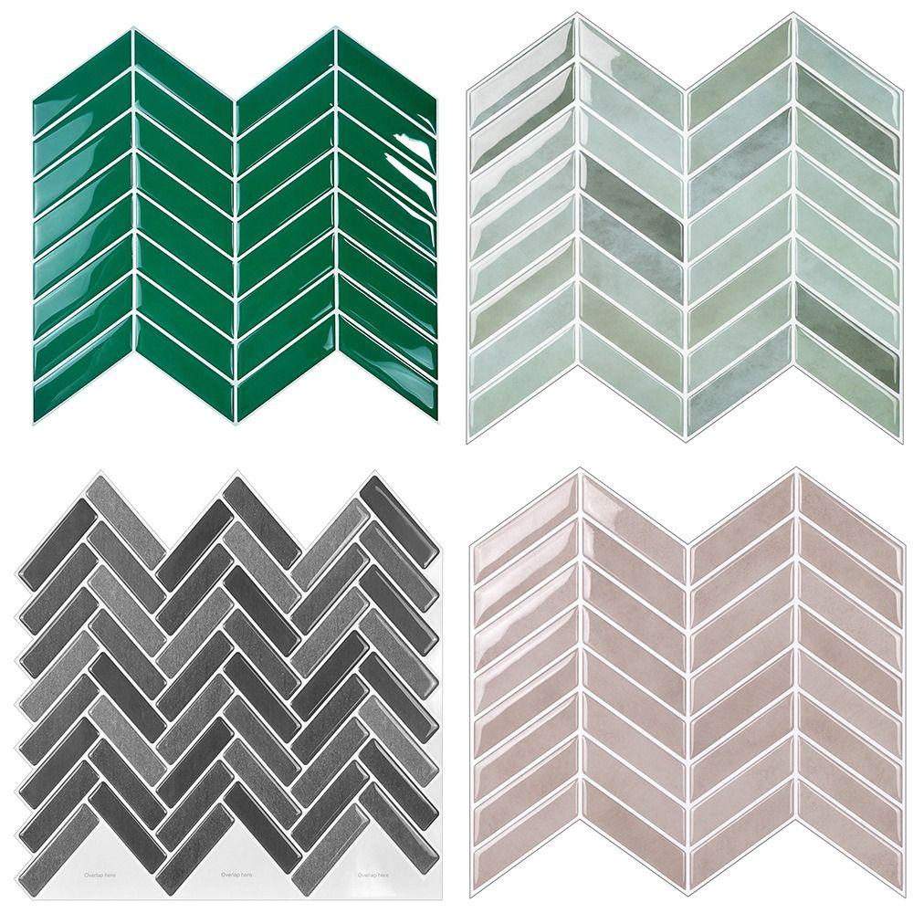 Самоклеящаяся плитка-наклейка для фартука 10" x 10" Обои-плитка для кухни ванной