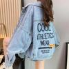 Jeans Jacket Women Korean Streetwear Fashion Cyberpunk Jackets Oversized Autumn Winter Denim Coat Trend Aesthetic