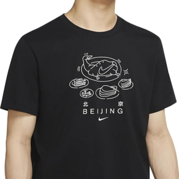 Nike SPORTSWEAR Short Sleeve 'Beijing Black' Men's CZ3588-010
