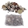 Aquarium Bio Balls Ceramic Rings Set 10 In 1 Activated Carbon Biological Filter Media for Fish Tank